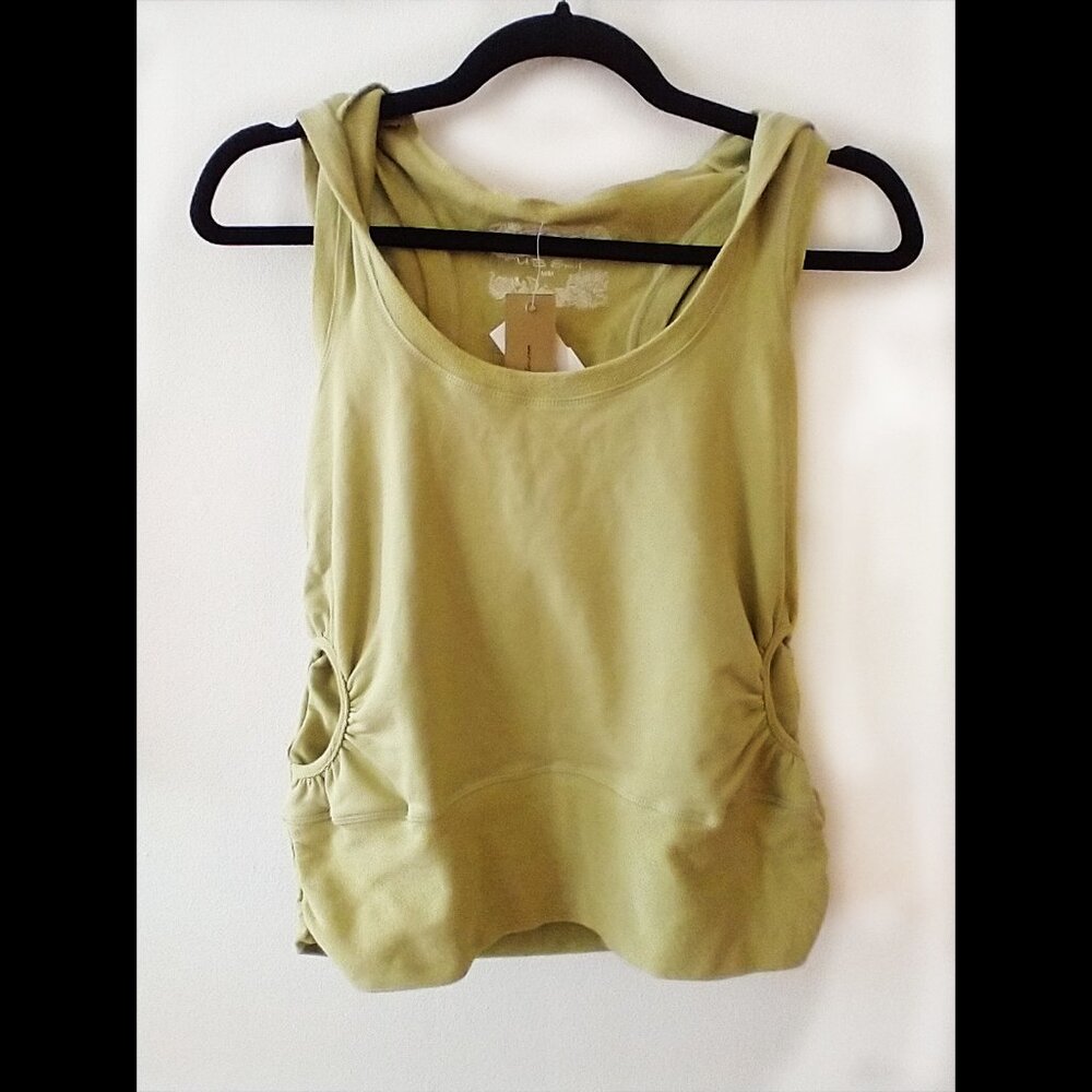Urban Behaviour Green Tank Top Hoodie NWT